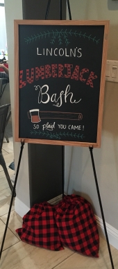 We customized this sign for the event
